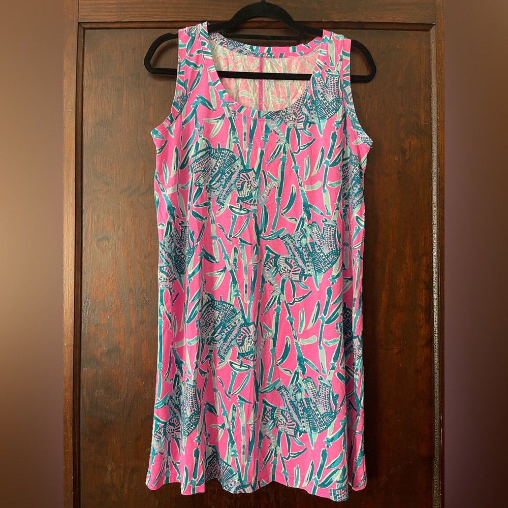 Lilly Pulitzer | Raylee Dress Mandevilla Pink Extra Lucky Size Large L